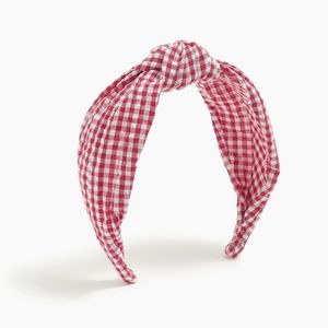 J. Crew Factory Gingham Knot Headband